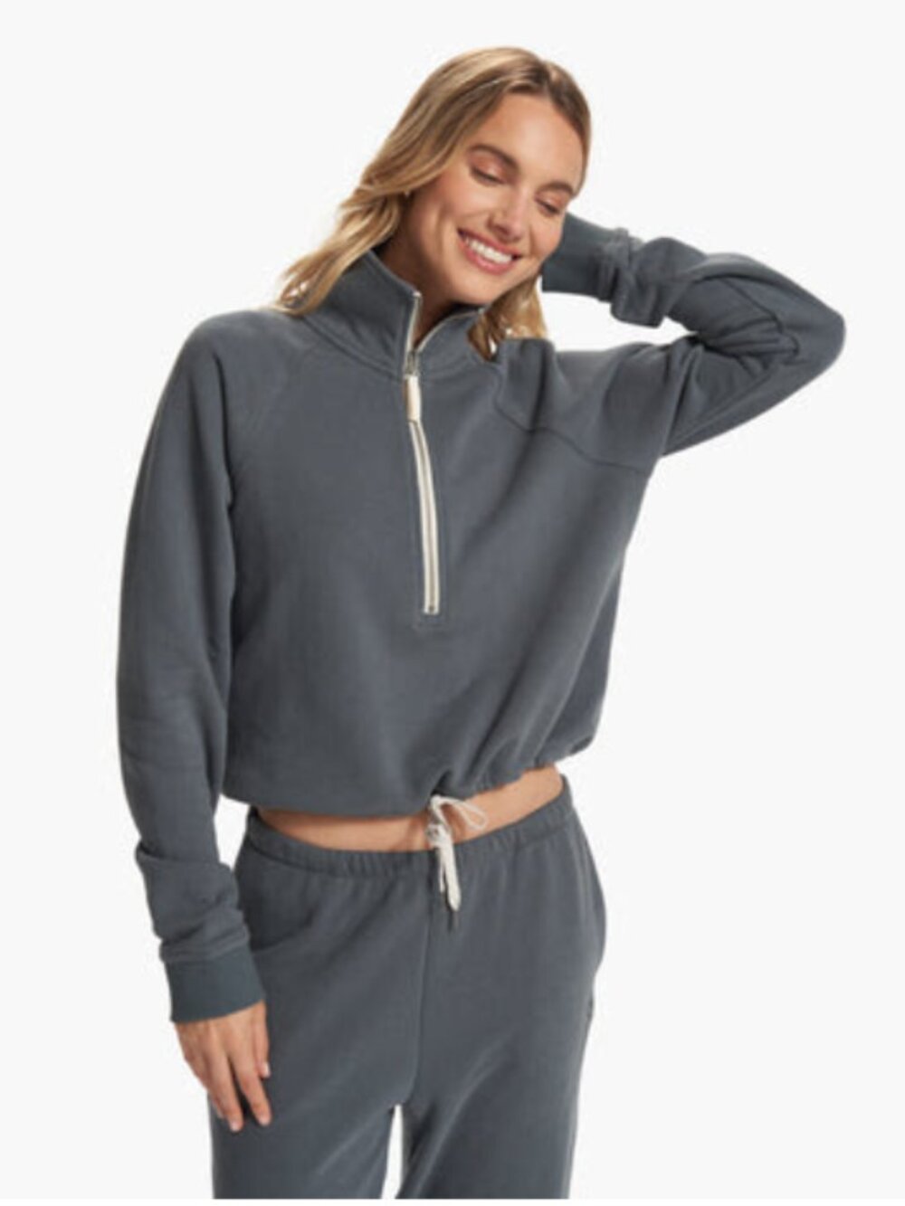 Vuori Sedona Half Zip + Jogger Set Gray Size Medium
